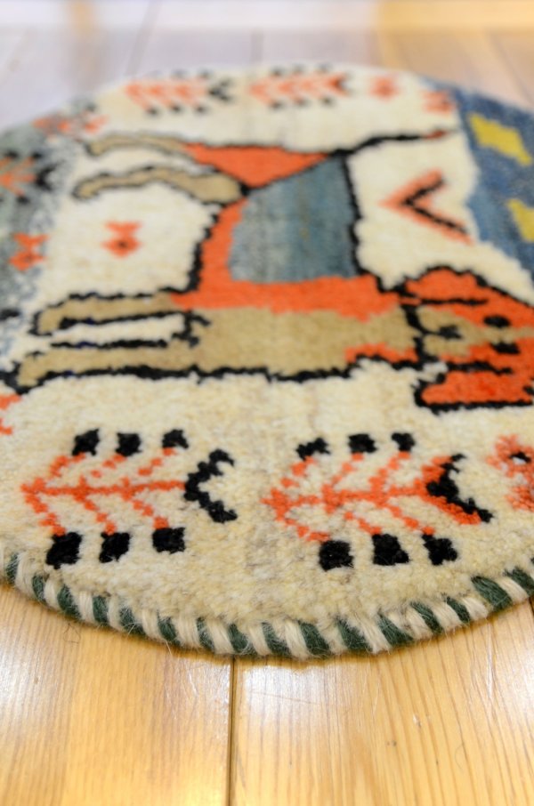 画像3: カシュクリ/座布団サイズ・丸38×38cm (3)