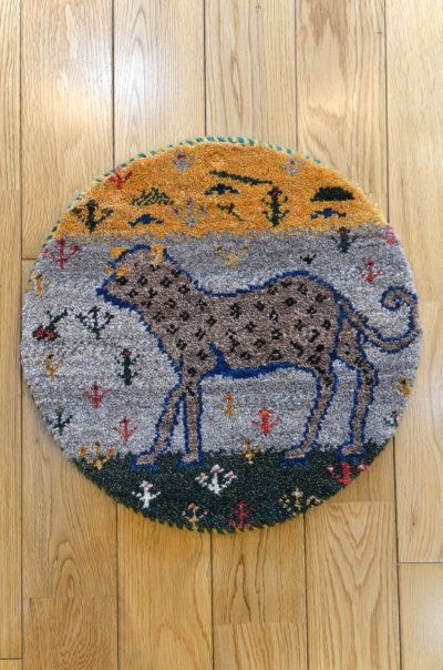 画像1: カシュクリ/座布団サイズ・丸38×37cm