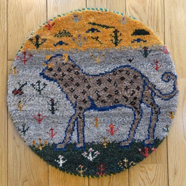 画像1: カシュクリ/座布団サイズ・丸38×37cm (1)