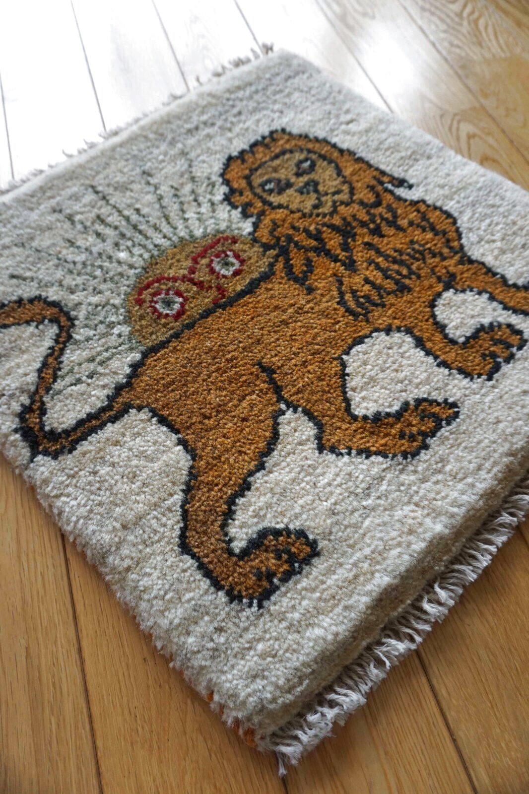 ギャッベ 4枚セット座布団の大きさ ギャッベ/座布団サイズ44×44cm（ボンボリなし） - abraj（ア