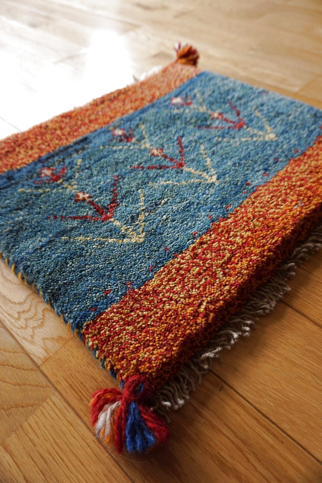 ギャベ座布団 ギャッベ/座布団サイズ43×40cm（ボンボリなし） - abraj（ア